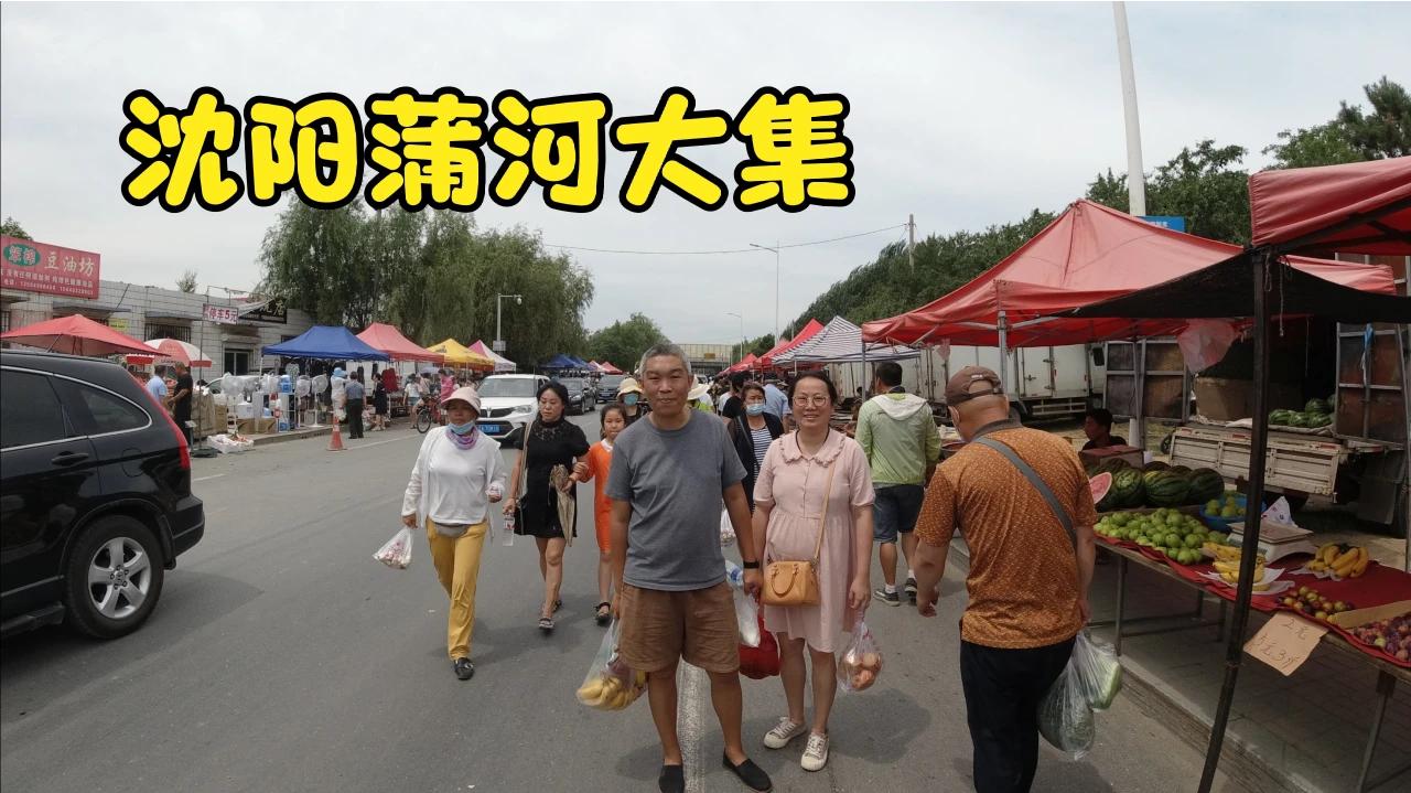 逛逛蒲河大集,东西挺便宜,香蕉1.5元一斤,还有卖现挤山羊奶的