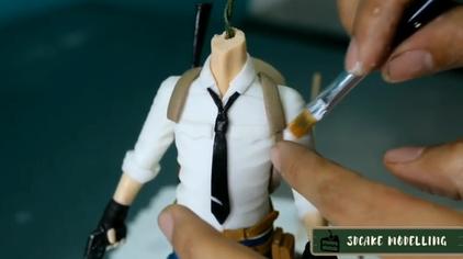 吃鸡橡皮泥人偶手工 西瓜视频