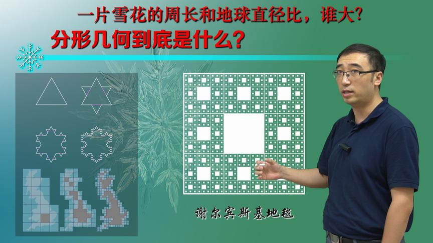 雪花周长和地球直径谁更大？1.26维空间啥样？李永乐老师讲分形几何