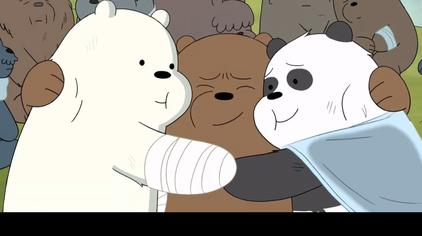 胖达白熊三只小熊动漫图片