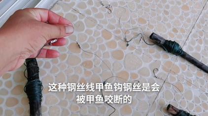 03:35钓鱼人阿鸿中了野生甲鱼钢丝线甲鱼钩也是会被咬断的,用大马力线