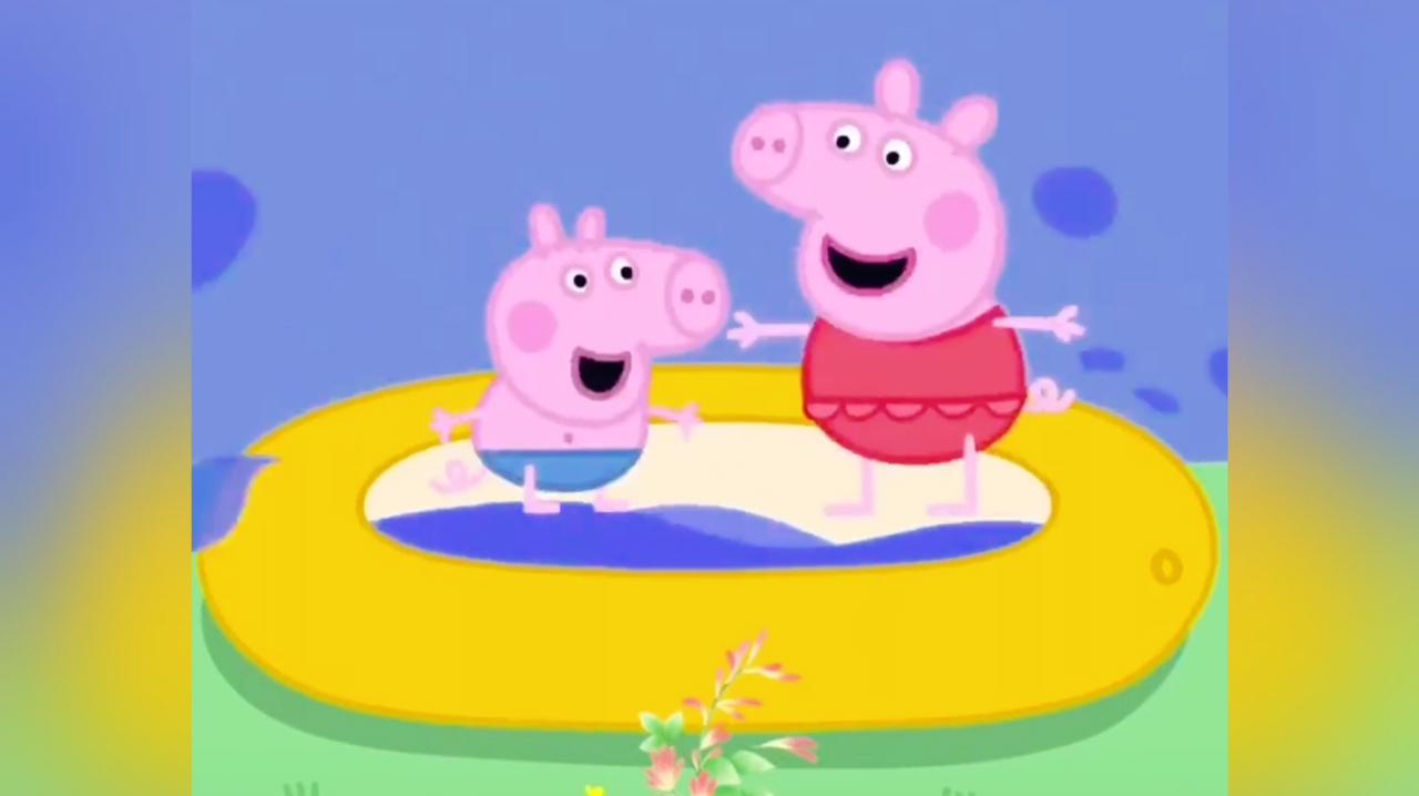 小猪佩奇正能量——玩跳水