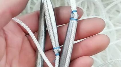 撒网上绑铝坠怎么绑的 - 西瓜视频